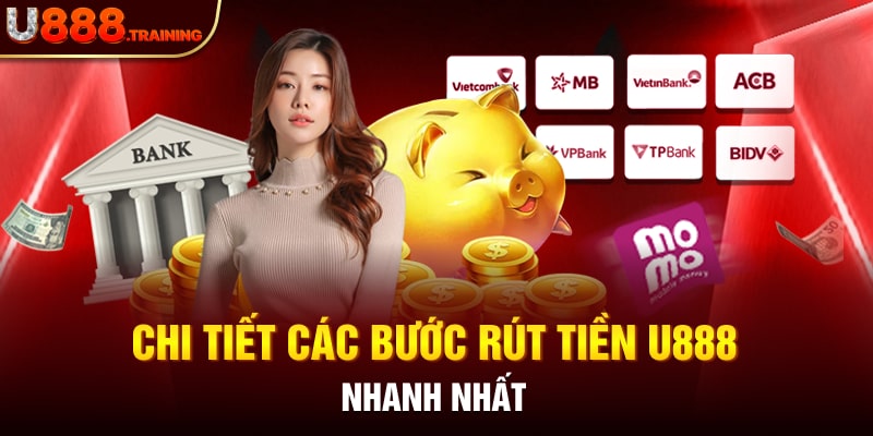 Hướng dẫn thao tác rút tiền U888 nhanh chóng